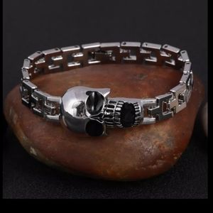 Stainless Steel Skull Bracelet